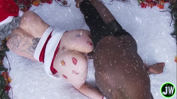 Mrs Claus Gets Her Railed By Giant Bbc In Snow thumbnail