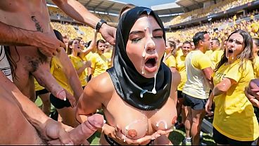 Nonton German Football Fan Gangbanged By The Opposite Team - Ai Interactive Video thumbnail