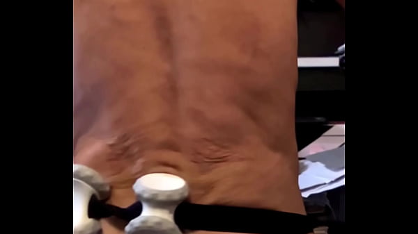 Play MP4 - Slow Motion Muscle Roller Action Massage From Behind Nude and in light blue Underwear