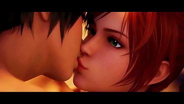 Talim x Amy Sorel lesbian kissing (Soul Calibur VI/ AI generated)