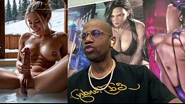 Beautiful Big Breast Tight Bald Pussy Transgender Girl Playing Around With Her Cock In A Spa, Ai Generated thumbnail