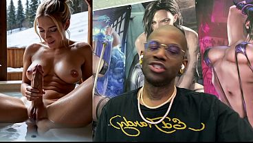 Beautiful Big Breast Tight Bald Pussy Transgender Girl Playing Around With Her Cock In A Spa, Ai Generated thumbnail