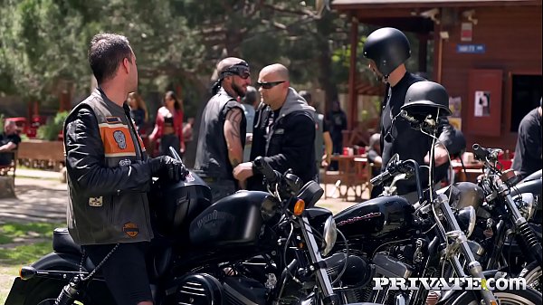 Biker Chick Anna Polina Enjoys Threesome & Dp thumbnail