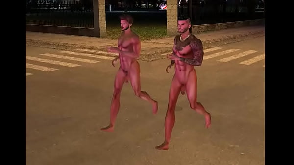 NAKED JOG_THROUGH_THE CITY