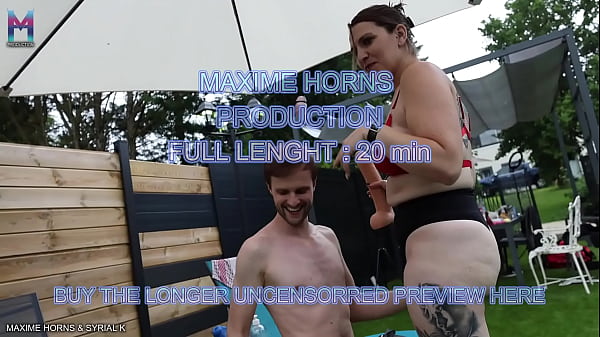 MILF dominates and stretches my ass with a huge strap-on 