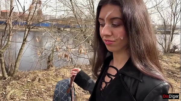 Play MP4 - Cum on a girl's face so she could walk through the park covered in sperm and shock people - Cumwalk