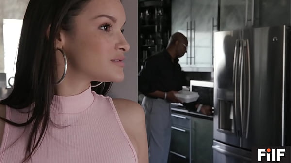 Filf eden sin is obsessed by her stepdad's huge black dick