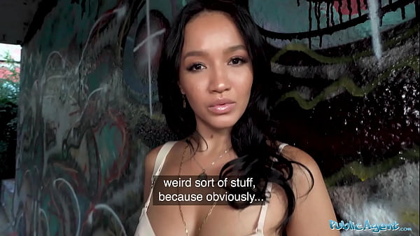 Public Agent Brunette with a ing body fucking outdoors  