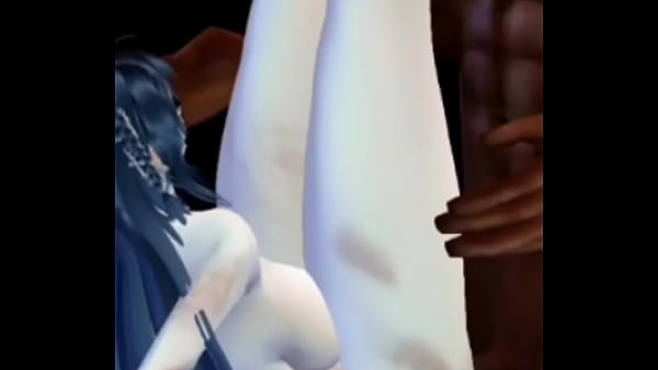 Goth whore gets used