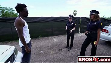 Nonton Breaking Laws And Beds: Wild Cop Threesome On Patrol Car thumbnail