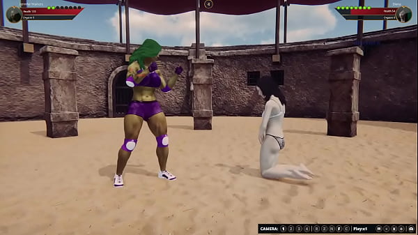 Jennifer vs diana nf3d female mma femdom combat 