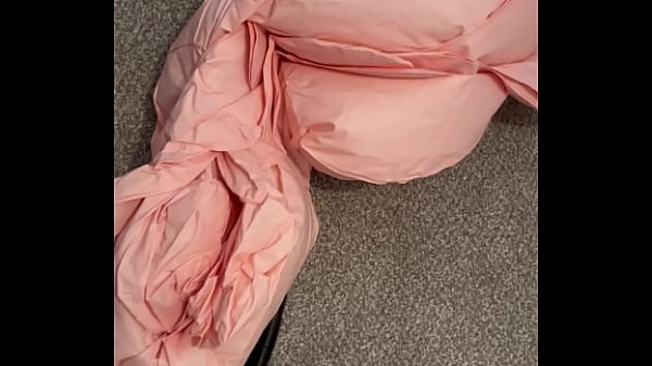 Pumping up a large blow up doll 