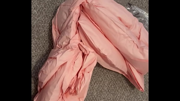 Pumping up a large blow up doll 