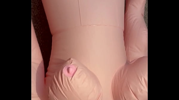 Inflating a fat blow up doll with a dual action pump