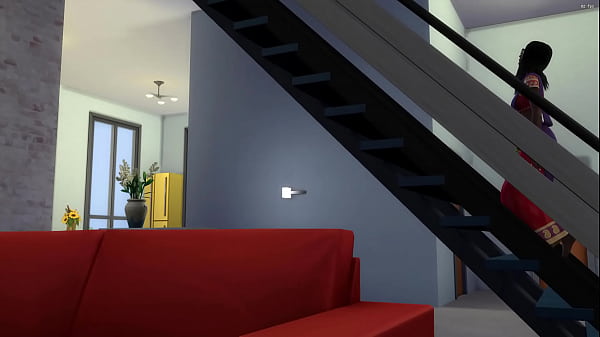 Step son spies on his naked stepmom in her bed