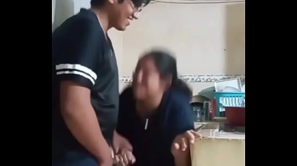 Alone with my maid my wife almost caught us