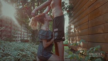 Hope nobody saw her on her knees, deepthroating my cock - 4K