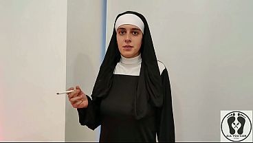 ATONE FOR SINS SUCKING A DICK - THE HORNY NUN COMPLETE MOVIE