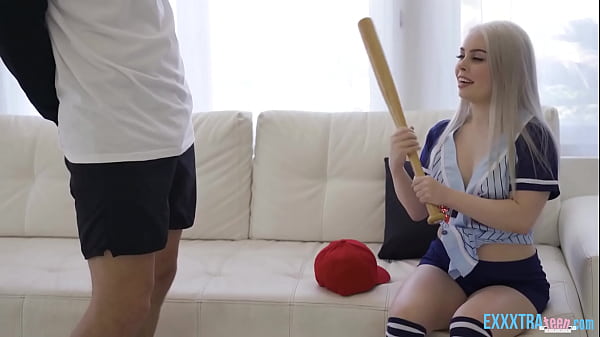 Naughty sports teenie enjoying deep cunt penetration by hung dude