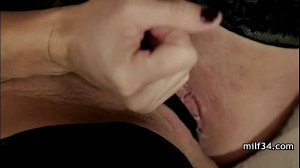 Horny big tit MILF gives a hot blowjob