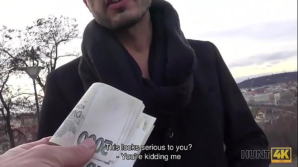 HUNT4K. Awesome ginger satisfies stranger and earns some cash 