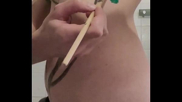 Lollolara91 bodypaint jade mortal kombat nsfw 