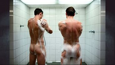 AI men shower time 