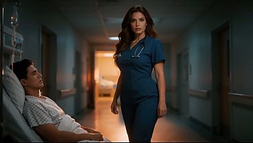 HERMOSA ENFERMERA LATINA ES FOLLADA POR SU PACIENTE SIN PIEDAD- IA PORN-BEAUTIFUL LATINA NURSE IS FUCKED BY HER PATIENT WITHOUT MERCY