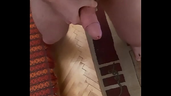 Penis in Hand, in Thought Against Beautiful Girl