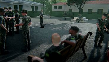 Play MP4 - Game&colon; FindingBuddies&comma; Chapter 6 - Two friends&comma; a shower stall&comma; rough sex in the barracks with a friend from a military university &lpar;English voice&rpar;