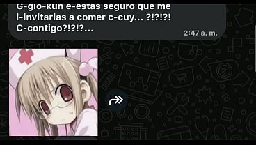G-gio-kun e-estas seguro que me i-invitarias a comer c-cuy... ?!?!?! C-contigo?!?!?...