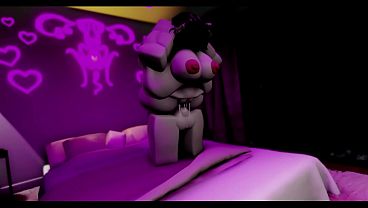 PAWG gets fucked on the bed in roblox 