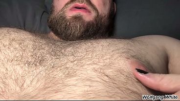 Lick Stepdaddy'_s NIPPLES While He Jerks Off - BOTTOM POV Roleplay - Wolfgang White Solo Masturbation