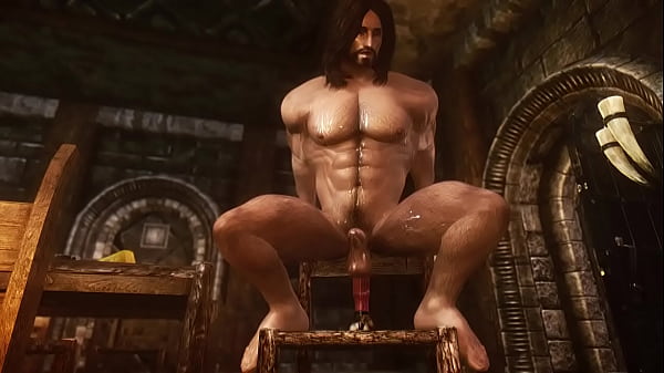 Hot dude masturbates and plays with a dildo 