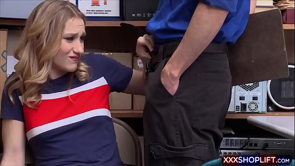 Cute shoplifter chick gets fucked by a mall cop 