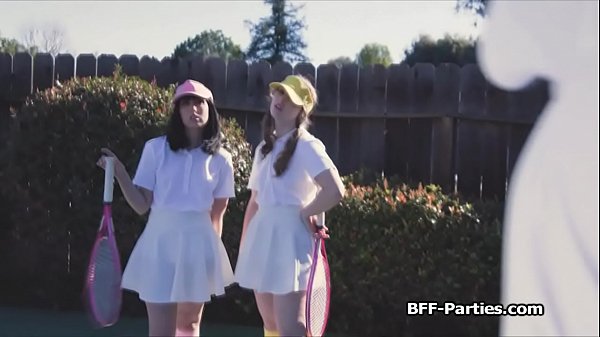 Tennis coach fucks three besties after_training