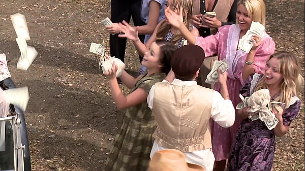 Play MP4 - Amber Rayne&comma; Hannah West And Kaci Star In Outdooor Gangbang