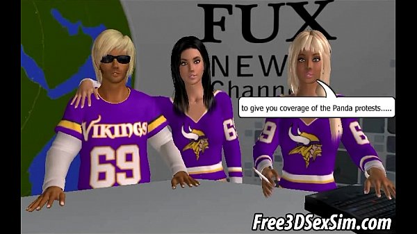 3D sports broadcasters having sex onthe air