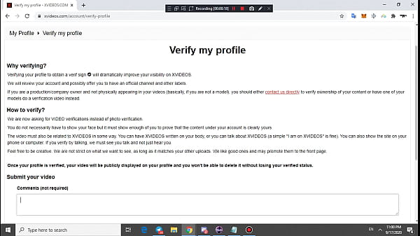 Verification video