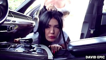 Stranger Fucks My Girlfriend In Our Car And Gives Her First Squirt In Life thumbnail