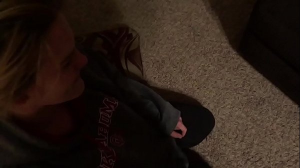 Amateur Sexy Blonde Girlfriend Sucking my Cock & Balls 