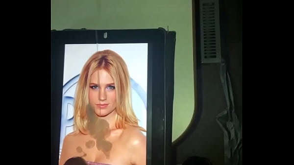 Cum tribute for sexy blonde 