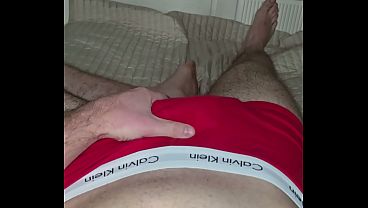 Masked Straight Dom&rsquo_s Red Underwear Bulge Tease | PhantomGentX