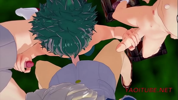 My Hero Academia Yaoi - Deku Blowjob To Bakugouand Handjob Todoroki And Mineta thumbnail