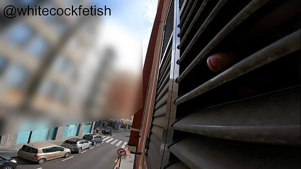 Play MP4 - Extreme narcissist makes street people horny by sticking his cock out the window