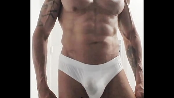 Exhibitionist in the locker room I pee in my underwear before ejaculating in them, 