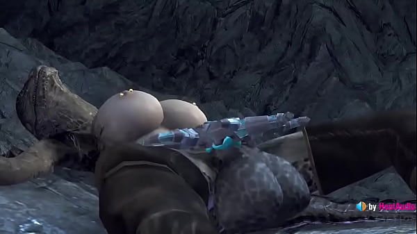 Argonian Futa_vs Unusual Stone_with sound by HentAudio