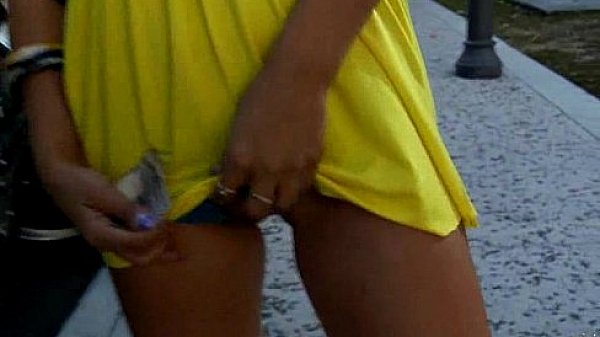 Desperate teen naked in public and fucks to pay rent 1 