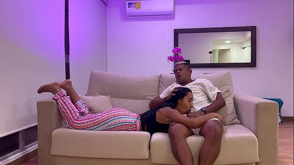 Stepmom and stepson. Cum in her mouth 