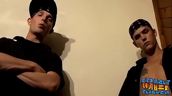 Cheeky twink straighties wank and cum 